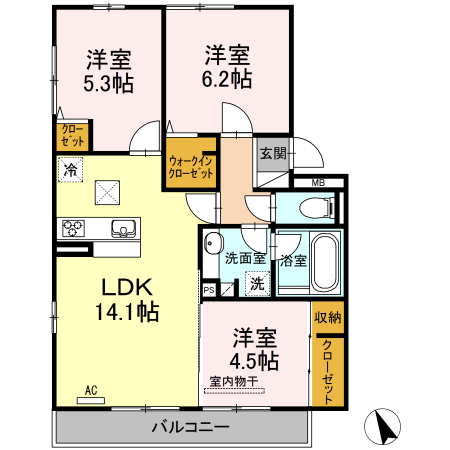 3LDK
